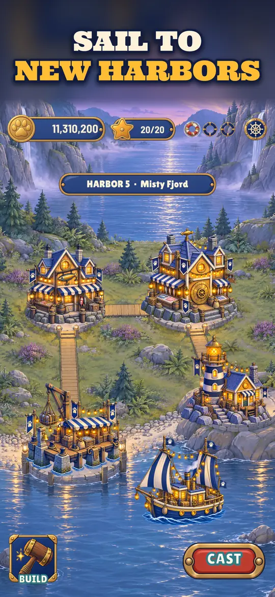 Screenshot: Sail to new harbors